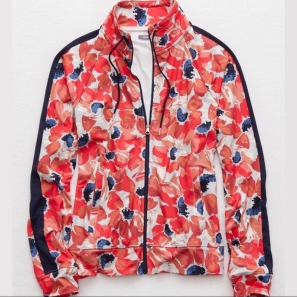 aerie Jackets & Blazers - Aerie Floral Track Jacket - S